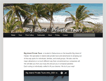 Tablet Screenshot of bigislandprivatetours.com